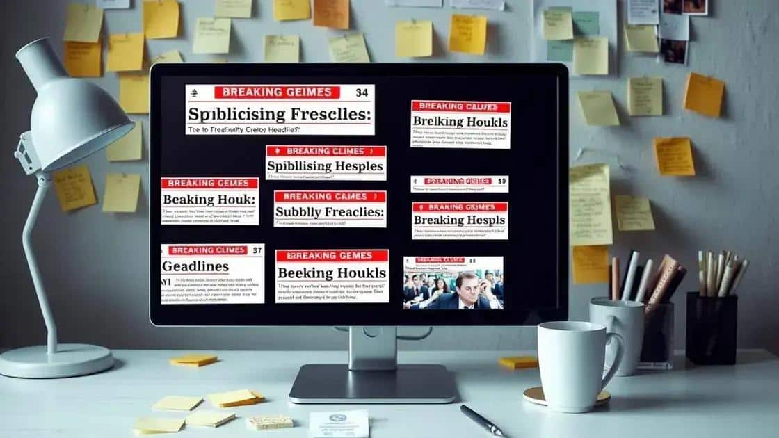 Effective techniques for breaking headlines