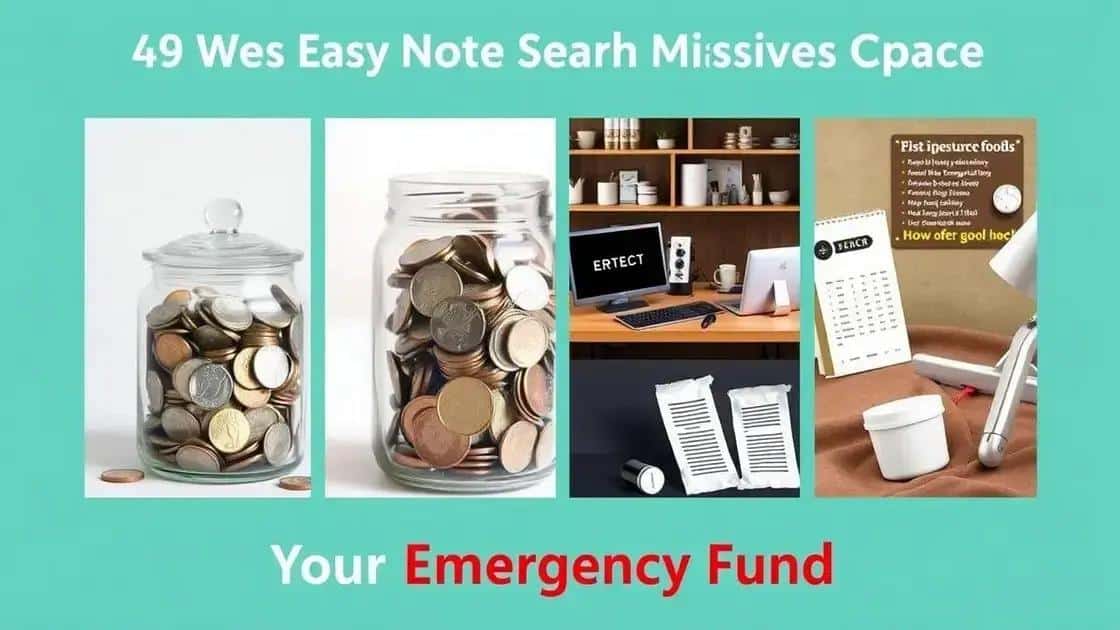 Creative ideas for building your emergency fund