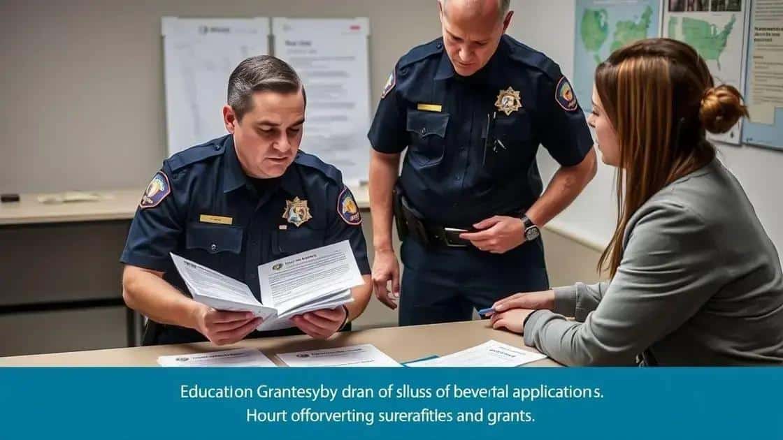 Types of grants available for officers