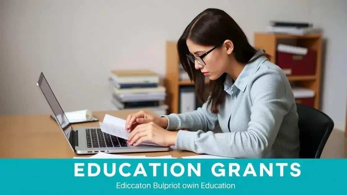 How to apply for education grants