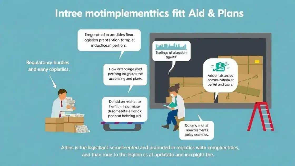 Challenges faced in implementing aid plans