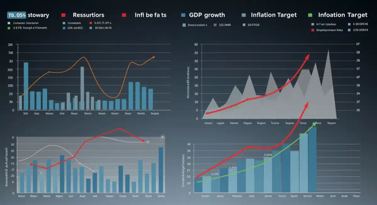 Infographic detailing economic indicators and inflation targets