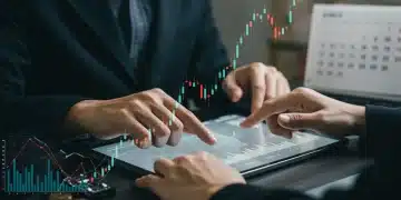 Diverse investment portfolio on a tablet with inflation graphs and 2025 calendar