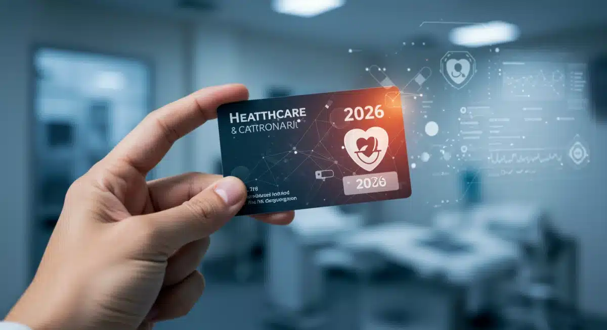 Hand holding a 2026 federal healthcare insurance card
