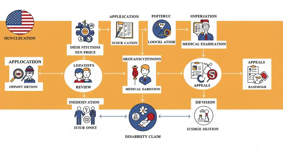 Simplified flowchart of the VA disability claim application process