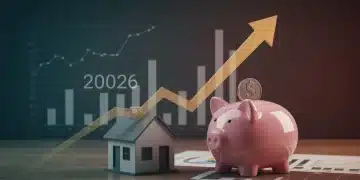 Graphic showing a 4% inflation rate impacting a house and savings in 2026.