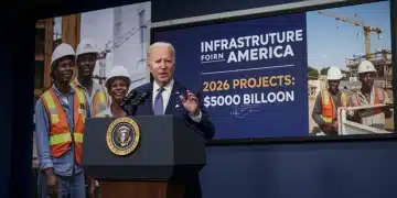 President Biden announcing 2026 infrastructure bill with $500 billion allocation