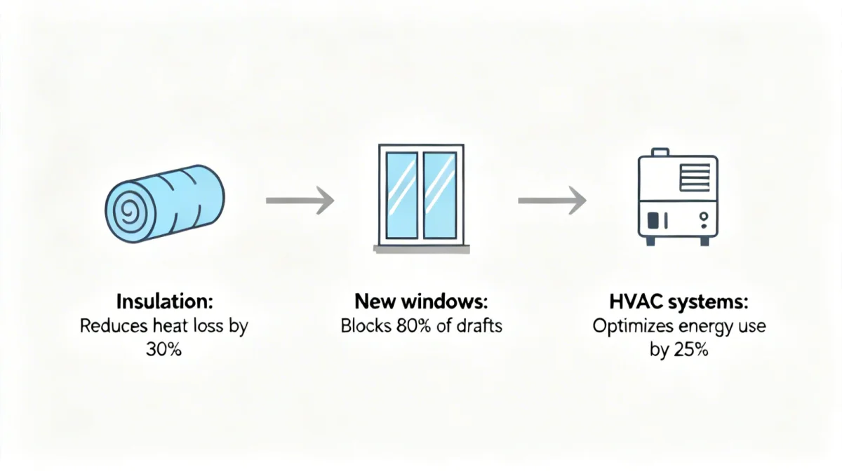 Infographic of energy efficient home improvements