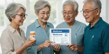 Seniors discussing Medicare Part D 2026 changes with a healthcare professional