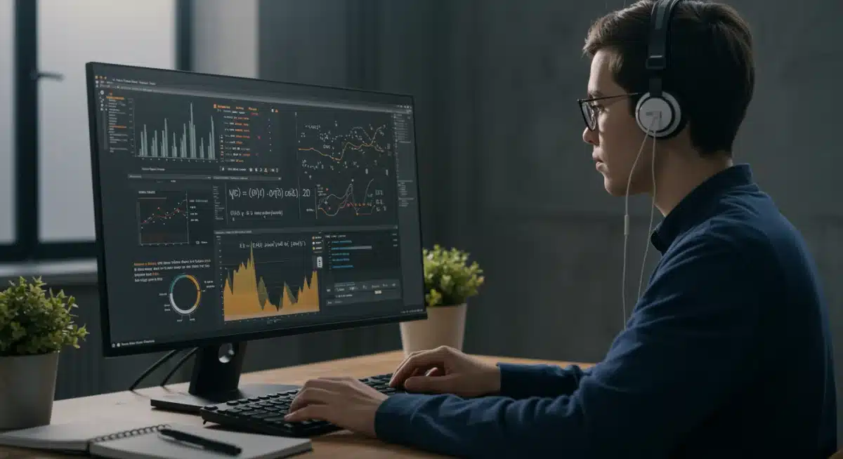 Student learning data science and AI online, acquiring future-proof skills.