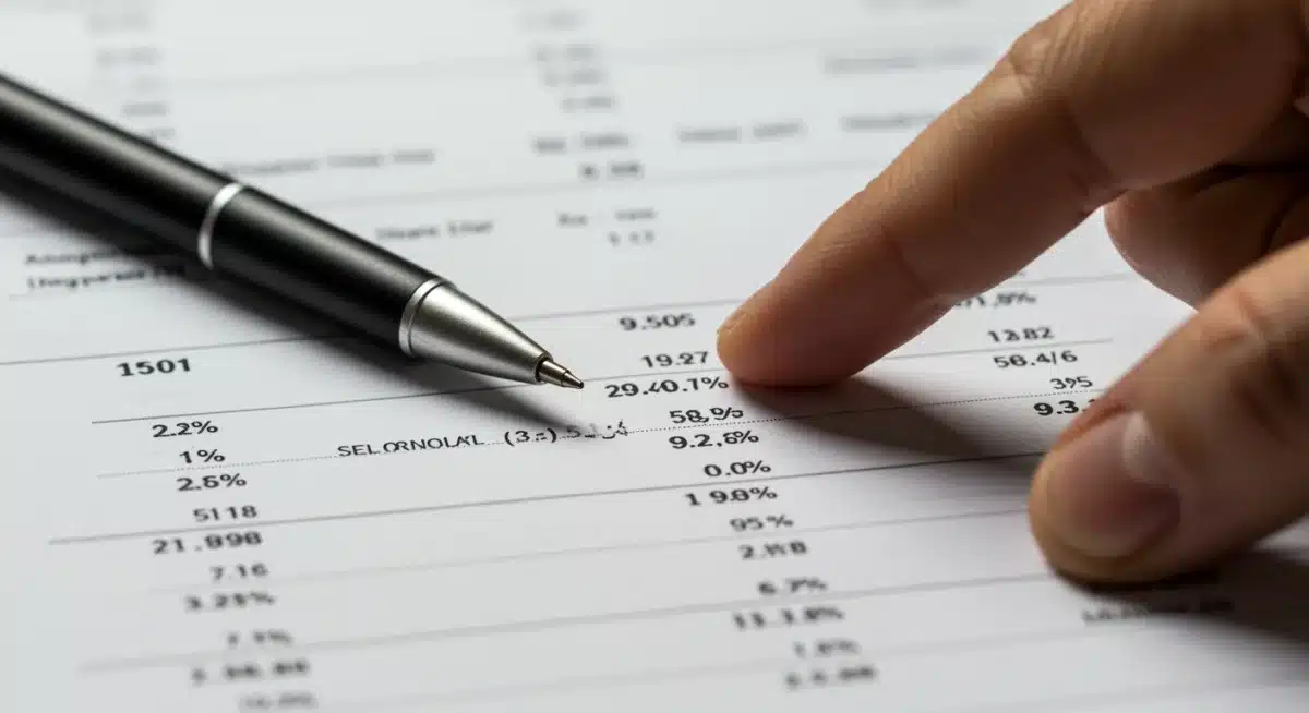 Close-up of financial document detailing retirement contribution changes