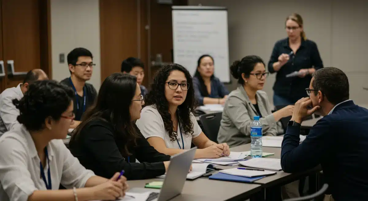 Educators participating in a professional development workshop, highlighting ongoing support for teachers