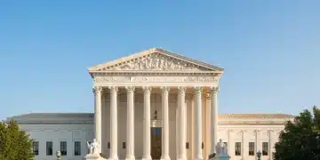 United States Supreme Court building, symbolizing landmark legal decisions.